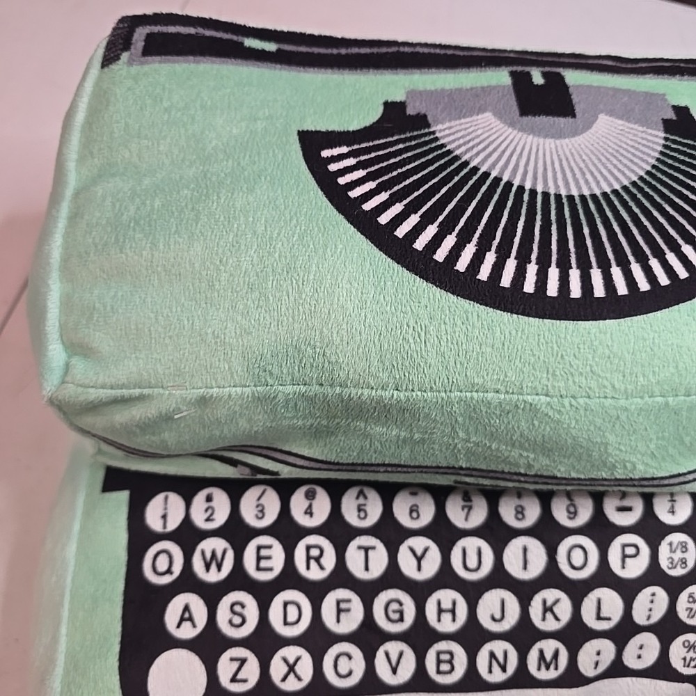Teal Typewriter Plush Dan Dee Stuffed Toy Collectible Dandee - Picture 2 of 12